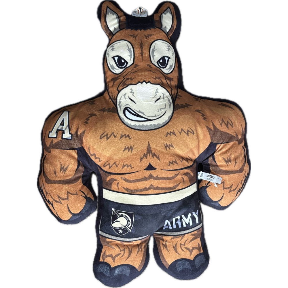 Bleacher Buddy Army West Point Mascot Plush OS Brown Black Knight Mule NCAA